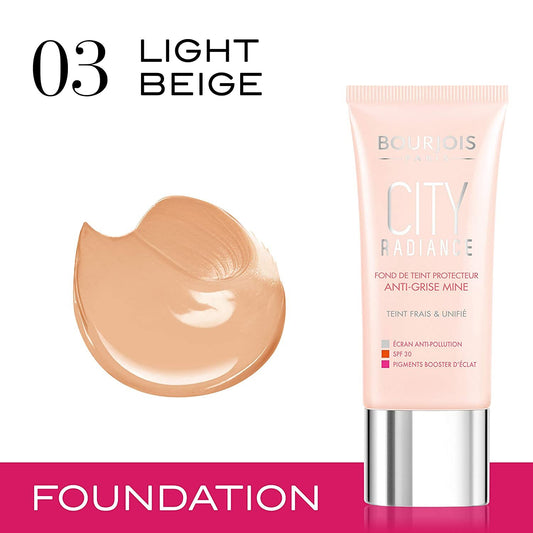 Bourjois City Radiance Foundation Light Beige 03 X 3