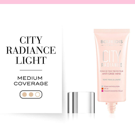 Bourjois City Radiance Skin Protecting Foundation 002 Vanilla X 3