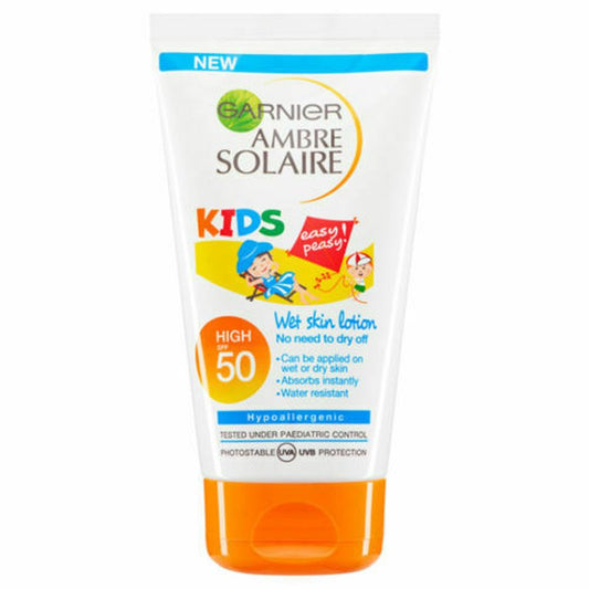 Garnier Ambre Solaire Kids Wet Skin Sun Lotion SPF 50 150ml X 6