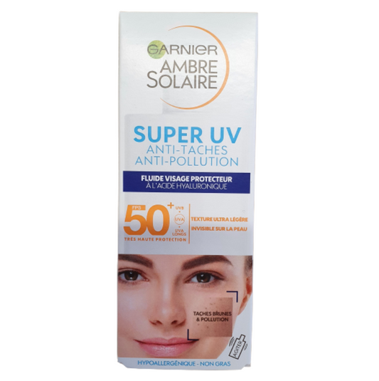 Garnier Ambre Solaire Sensitive Advanced Face Sun Fluid SPF50+ 40ml X 6